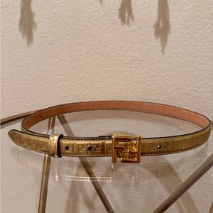 Fendi gold belt